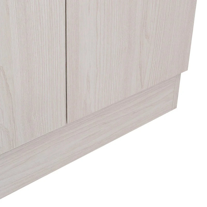 Garde-manger / Meuble de rangement haut et étroit gris clair, bois manufacturé, 180 cm de hauteur