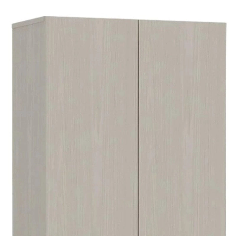 Garde-manger / Meuble de rangement haut et étroit gris clair, bois manufacturé, 180 cm de hauteur