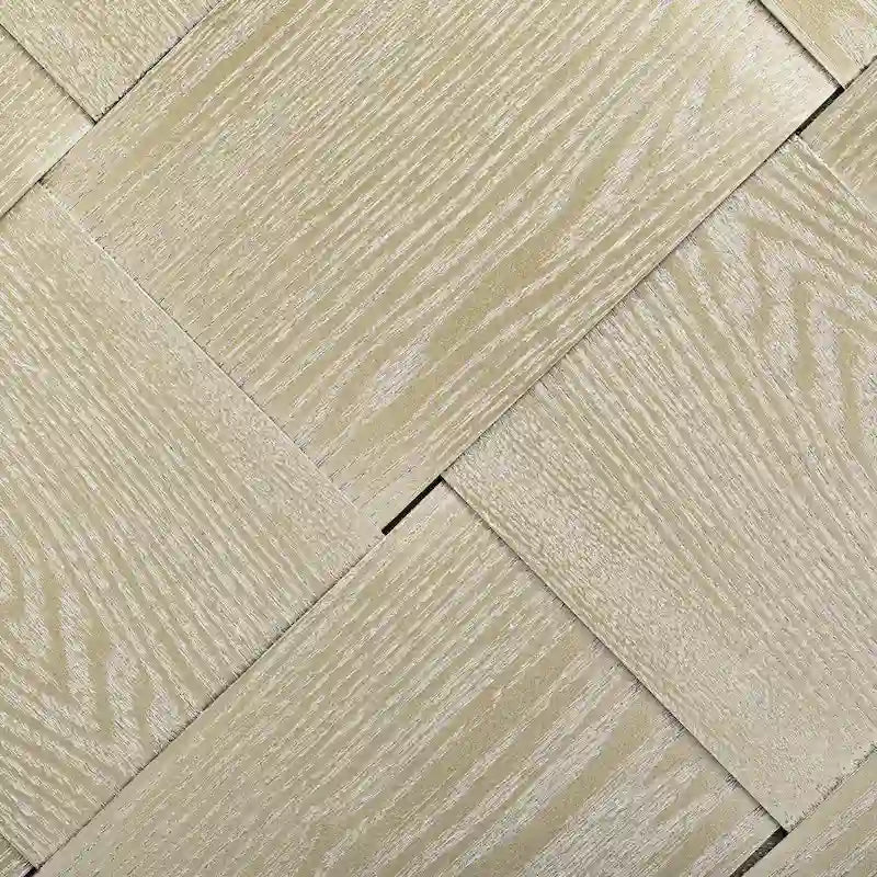 Îlot de cuisine tissé à la main avec abattant, 130 cm de large, en bois noir/naturel/bleu marine/frêne couleur champagne