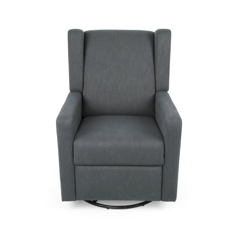 Fauteuil inclinable pivotant Wingback avec mécanisme à levier