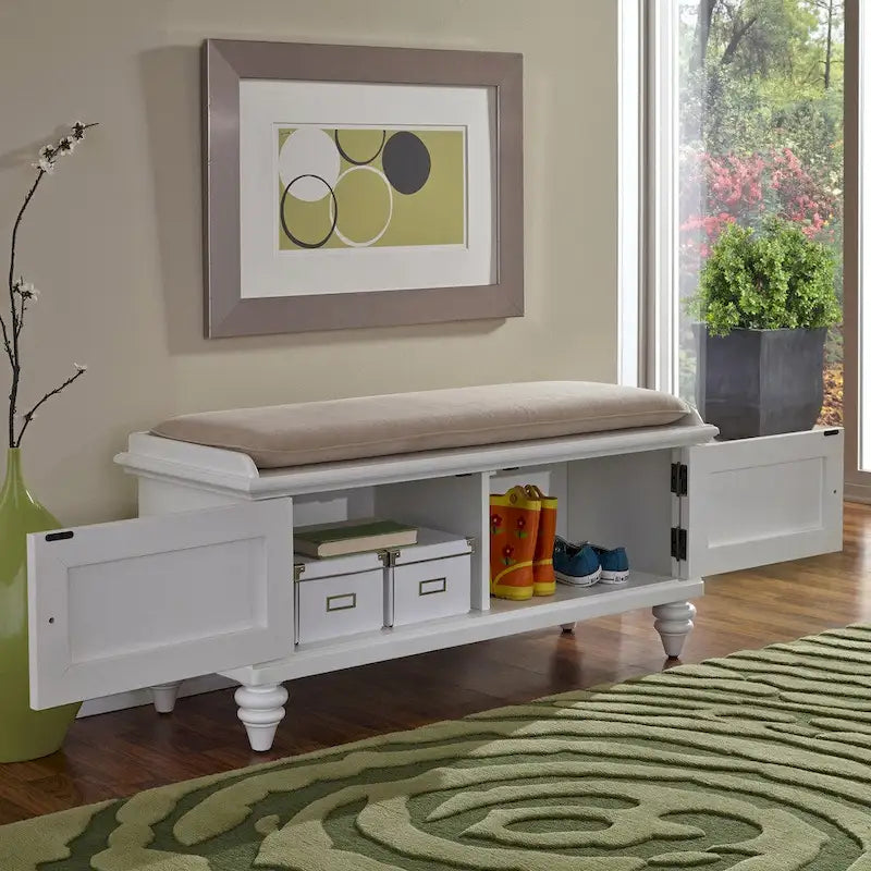 Banc de rangement capitonné Bermuda