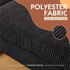 Canapé d'angle réversible en tissu polyester