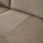 Canapé d'angle réversible en tissu polyester