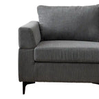 Canapé d'angle réversible en tissu polyester