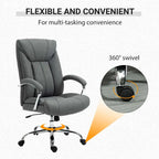 Chaise de bureau pivotante à dossier haut avec hauteur et accoudoirs réglables