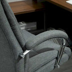 Chaise de bureau pivotante à dossier haut avec hauteur et accoudoirs réglables