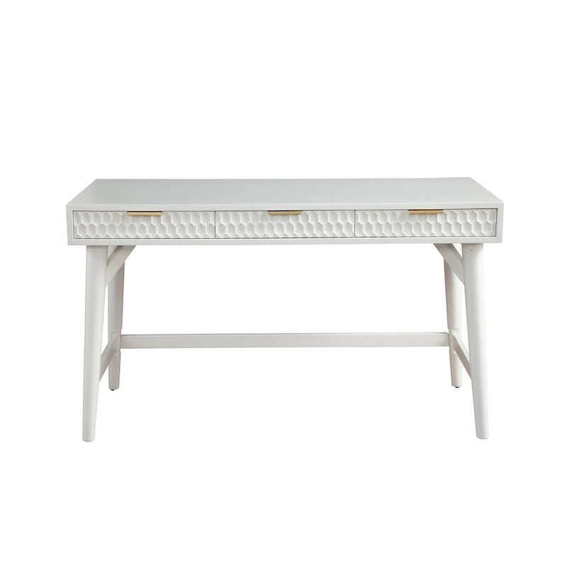 Grand bureau blanc avec tiroirs