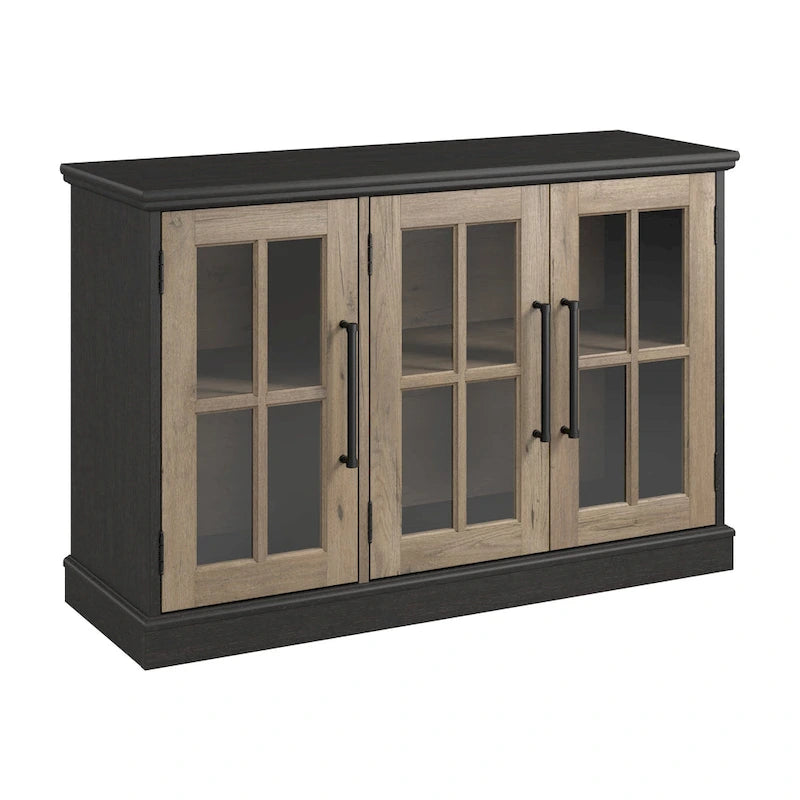 Buffet de 46 po de large avec portes vitrées