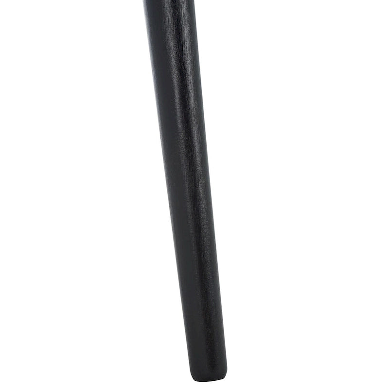 Table d'appoint ronde en pin, aspect vieilli, blanc/marron clair/gris ardoise/noir