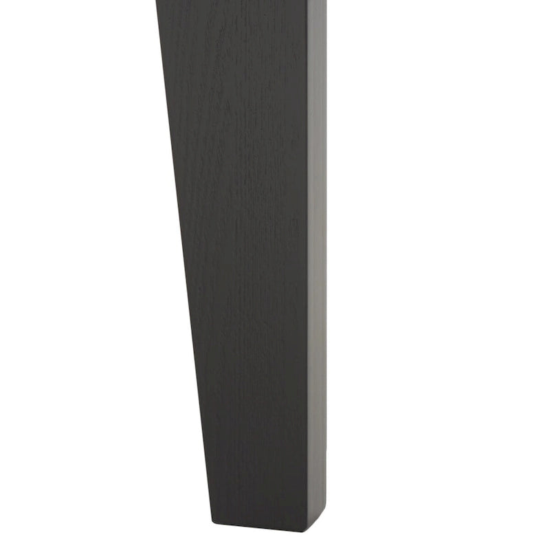 Console rectangulaire sable/ivoire/noir avec pieds incurvés et plateau encastré