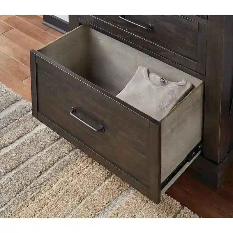 Chambre à coucher 4 pièces en bois massif avec rangement