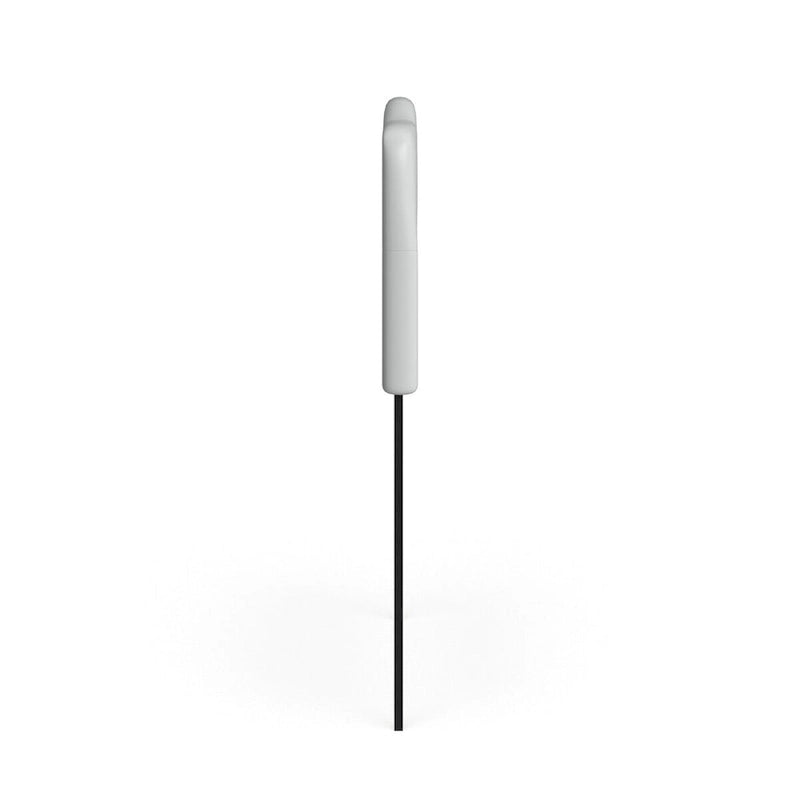 Tête de lit en vinyle PU blanc/noir pleine taille avec surpiqûres en losange et capitonnage à boutons