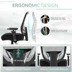 Chaise de bureau ergonomique réglable avec support lombaire
