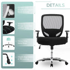 Chaise de bureau ergonomique réglable avec support lombaire