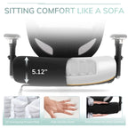Chaise de bureau ergonomique réglable avec support lombaire