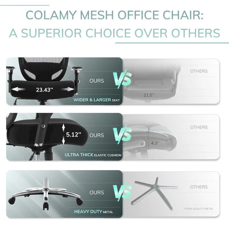 Chaise de bureau ergonomique réglable avec support lombaire