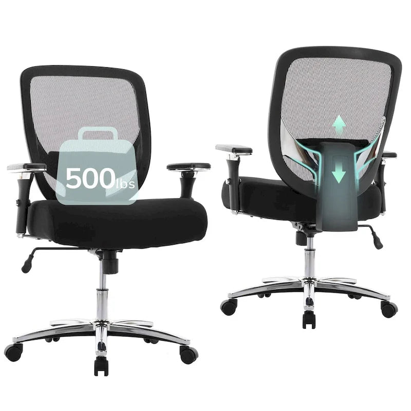 Chaise de bureau ergonomique réglable avec support lombaire
