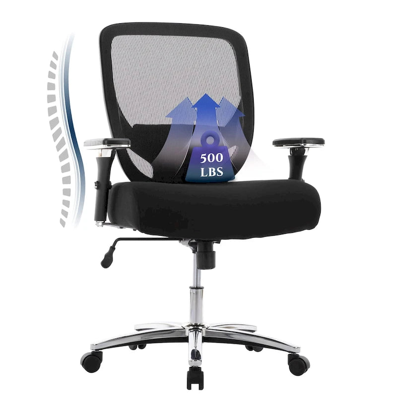 Chaise de bureau ergonomique réglable avec support lombaire