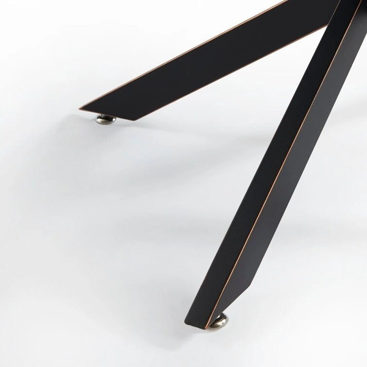 Table basse ronde à plateau en verre trempé, couleur or/argent/noir, avec pieds tubulaires en métal